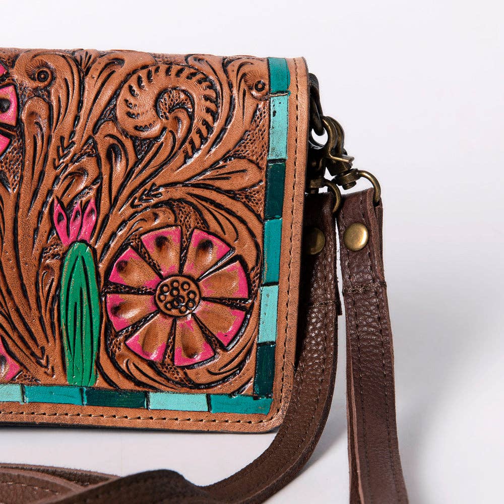 Genuine Western Leather Women Clutch/Crossbody