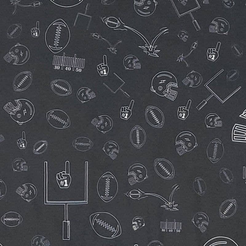 Football Field Goal Boy Romper-Black