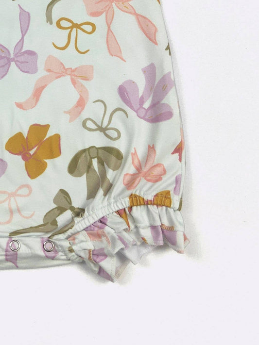 Sage Coquette Baby Romper