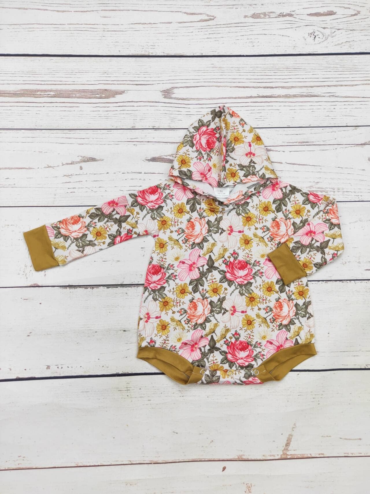 Flower Pattern Hooded Bubble