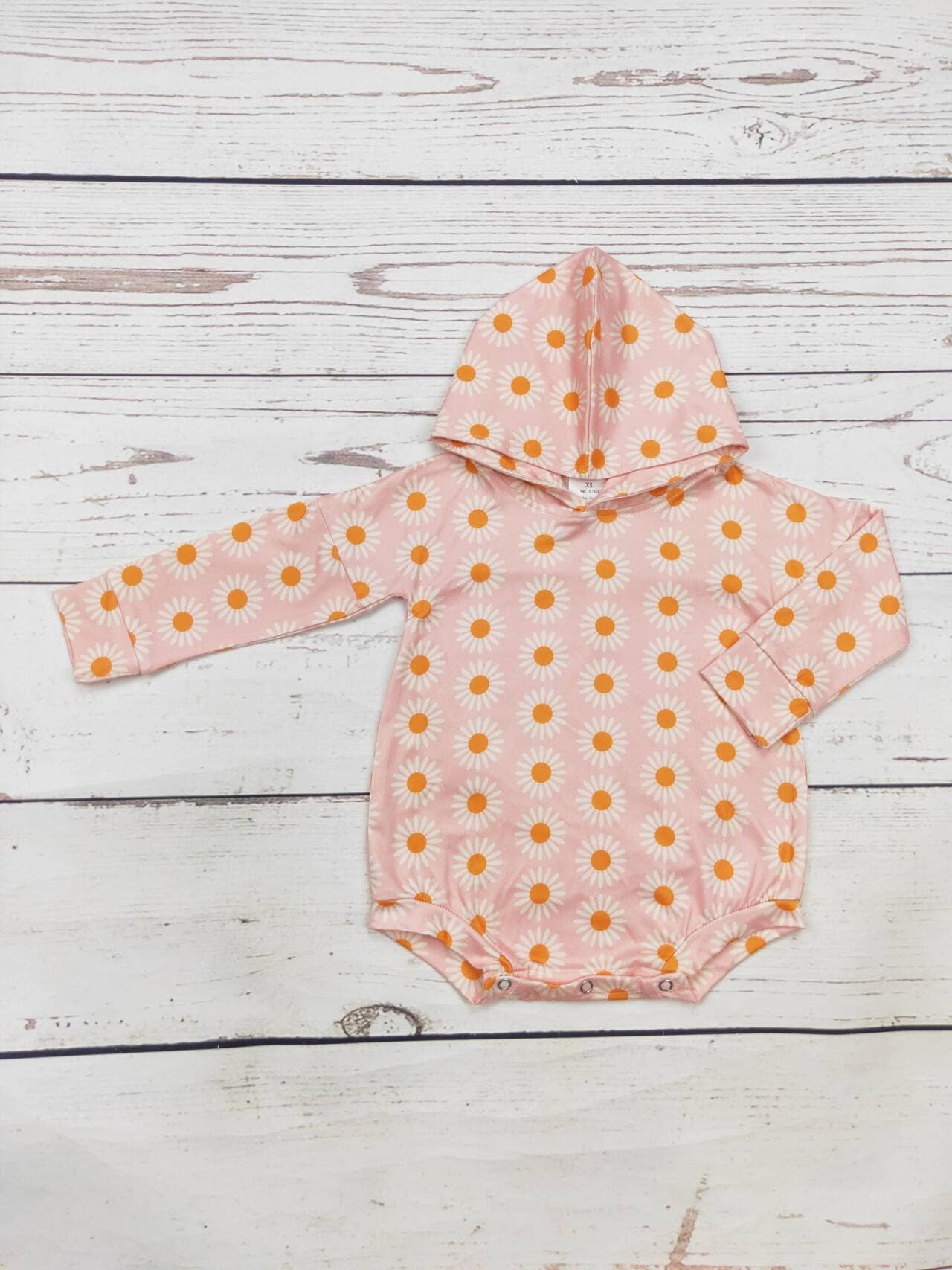 Baby Daisy Pattern Hooded Bubble