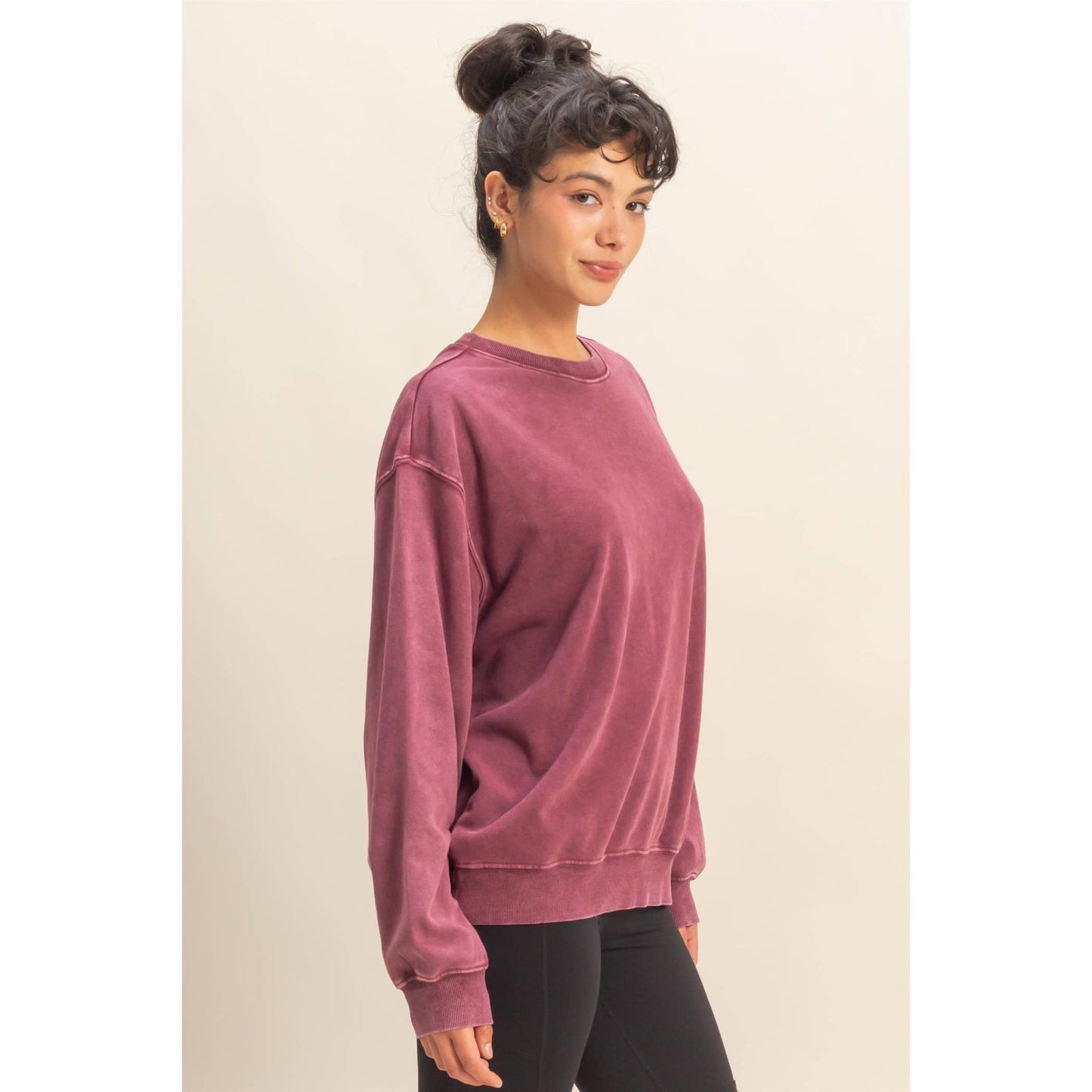 Oversized Mineral Washed Sweatshirt