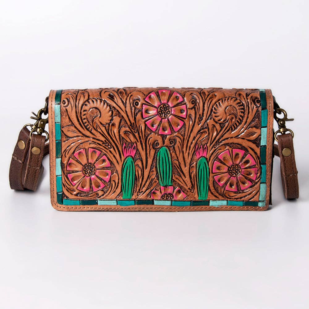 Genuine Western Leather Women Clutch/Crossbody
