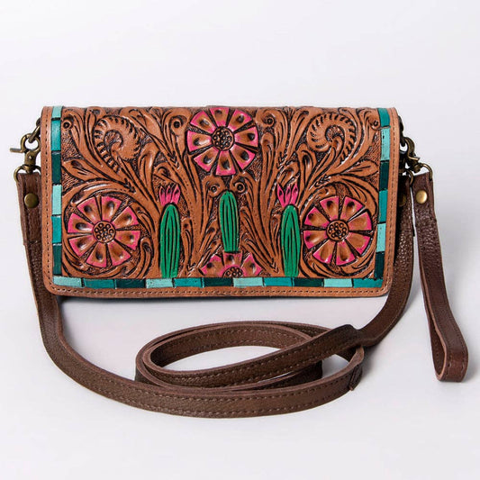 Genuine Western Leather Women Clutch/Crossbody