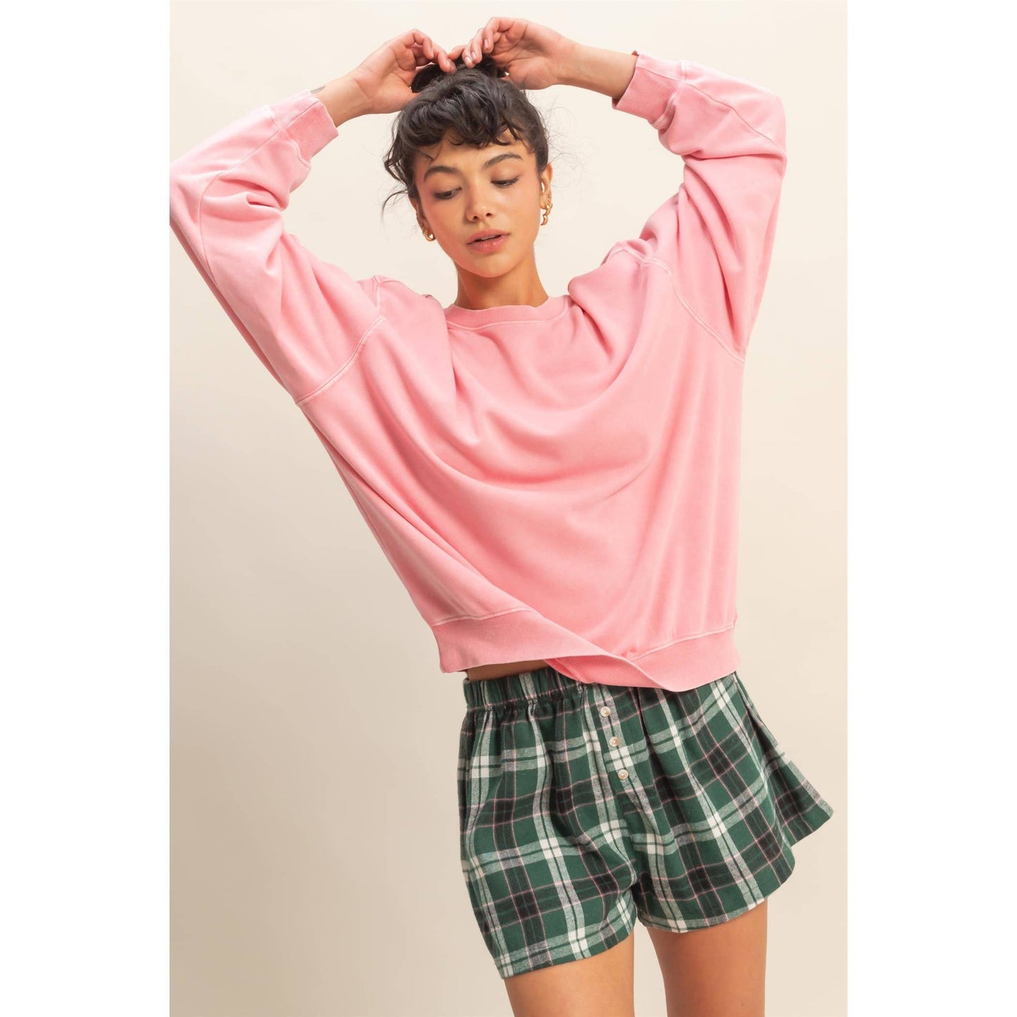 Oversized Mineral Washed Sweatshirt