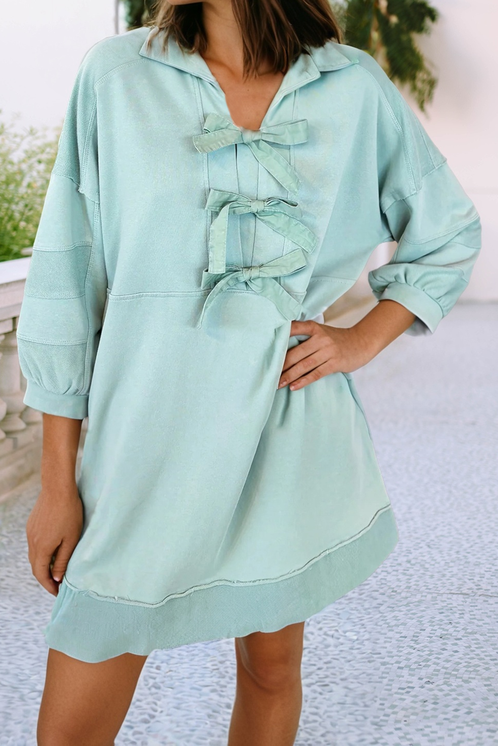 Katie Bow Cotton Dress