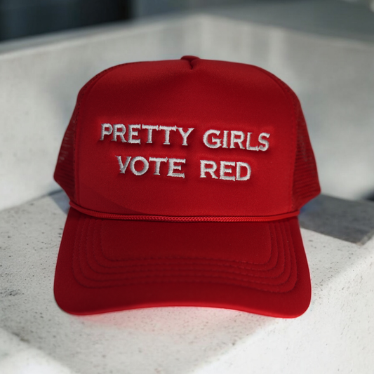 Pretty Girls Vote Trucker Hat 