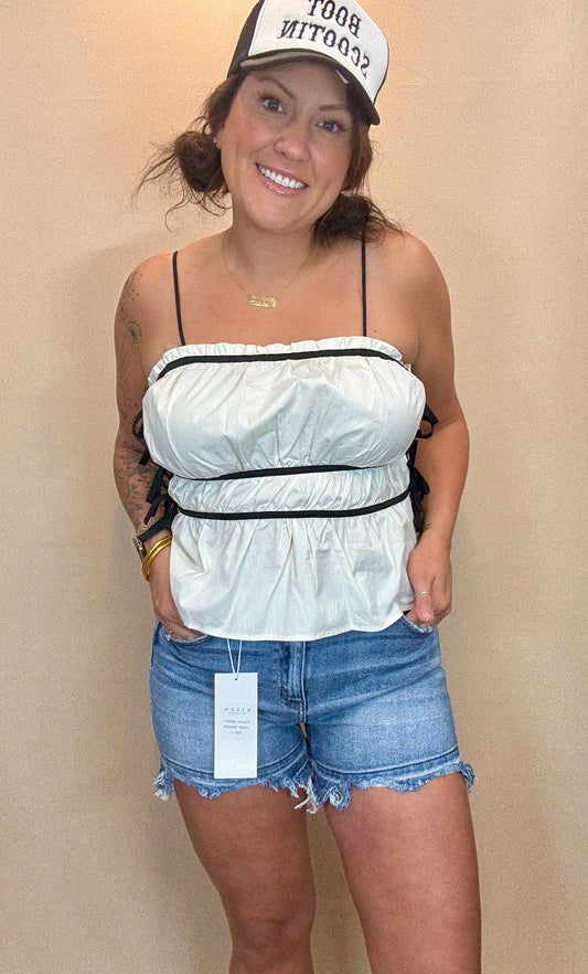 White + Black Tank
