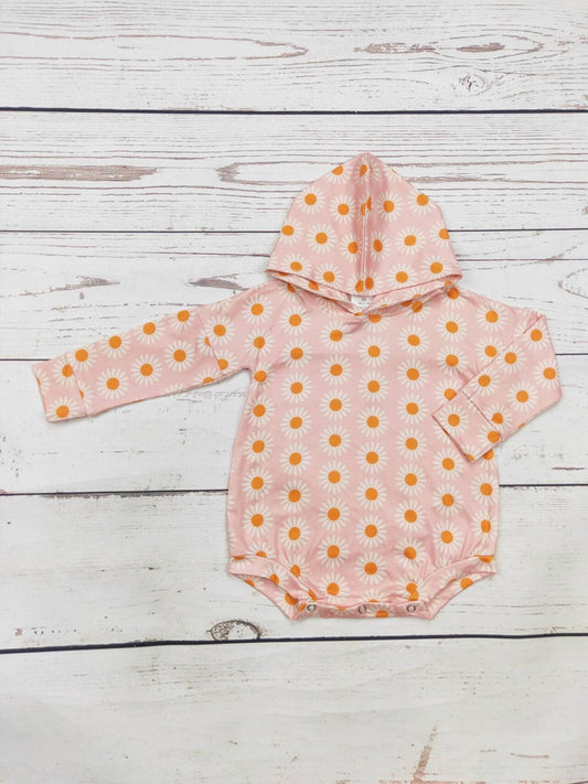 Baby Daisy Pattern Hooded Bubble