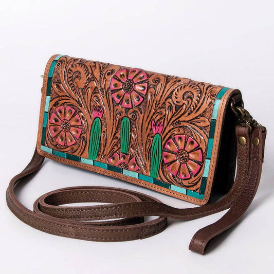 Genuine Western Leather Women Clutch/Crossbody