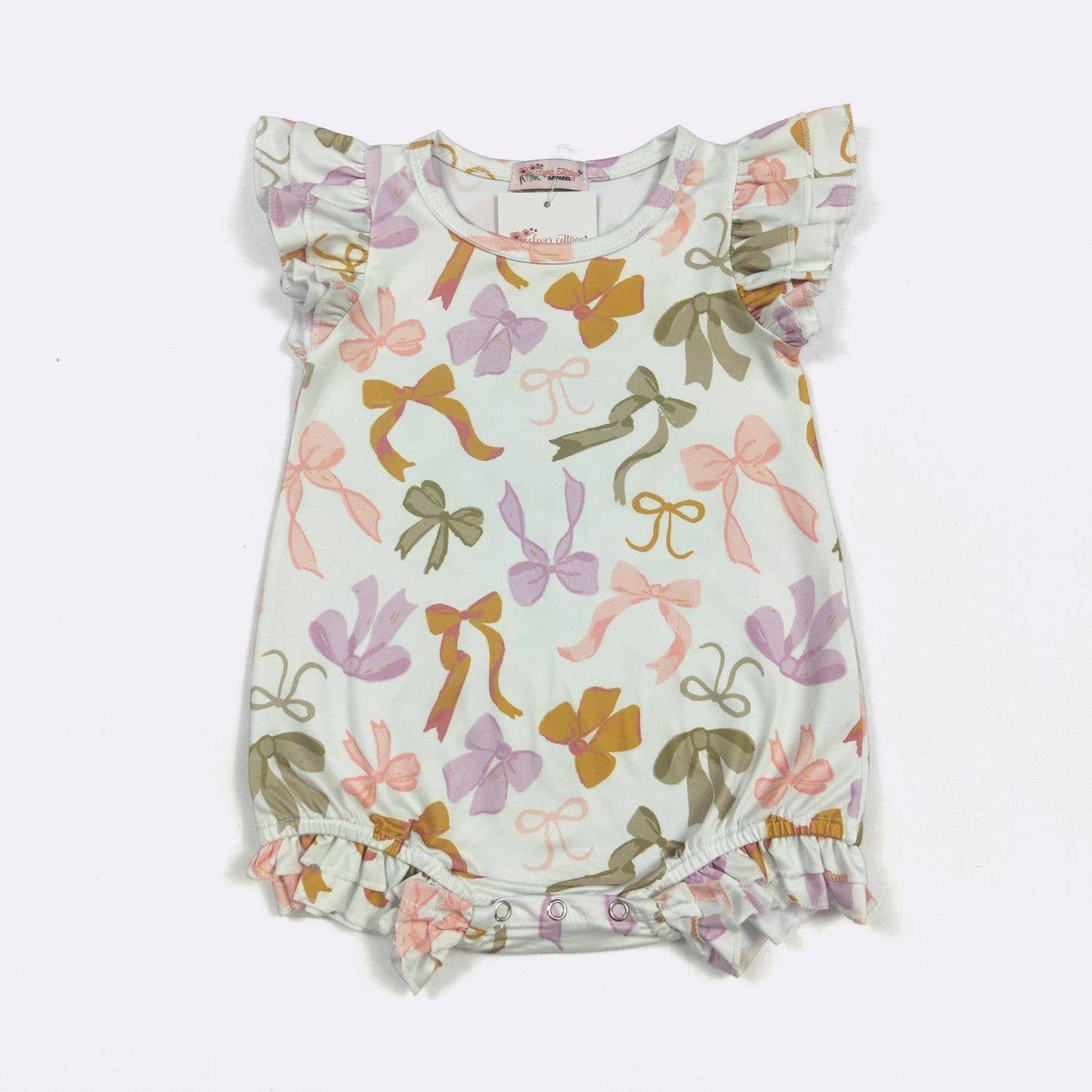 Sage Coquette Baby Romper