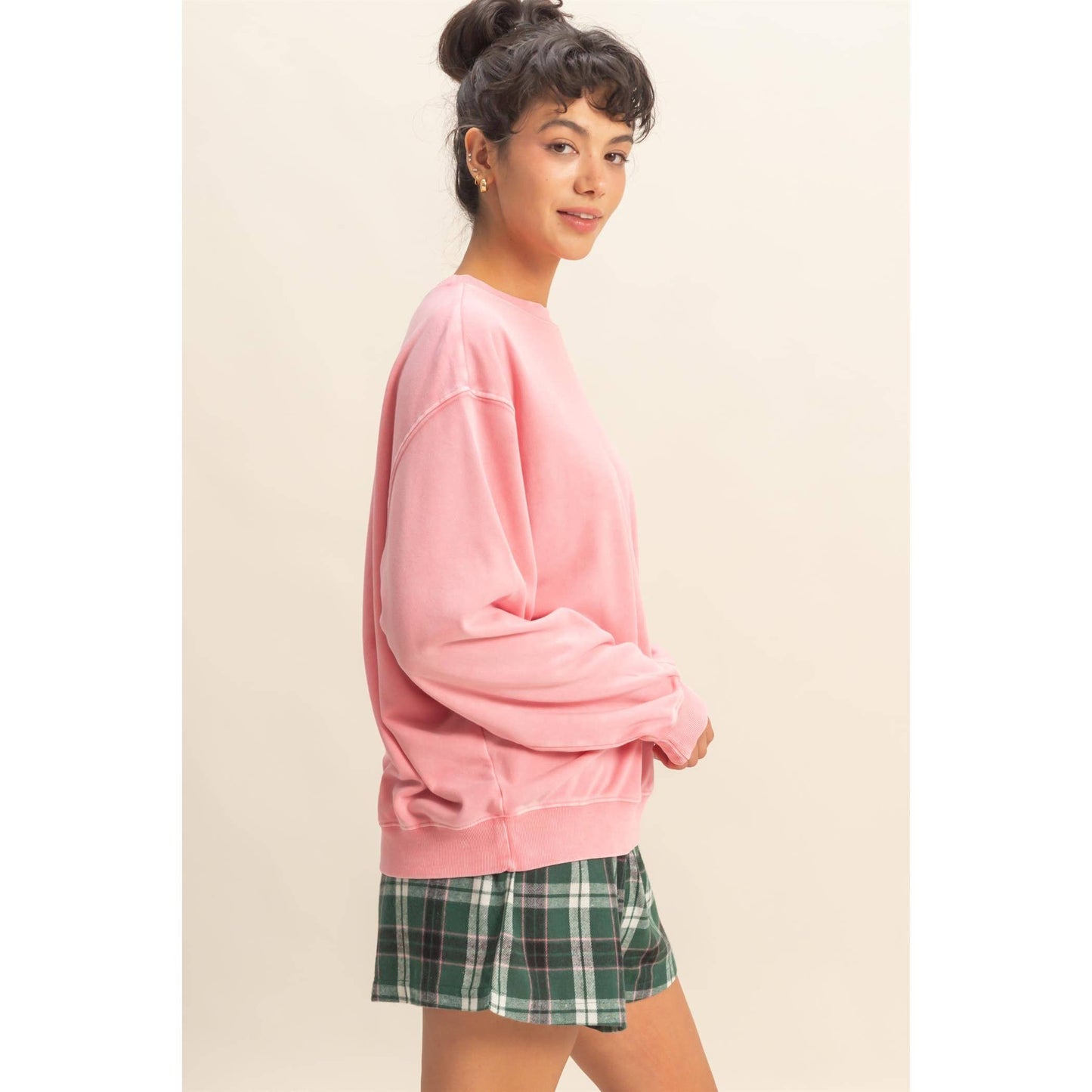 Oversized Mineral Washed Sweatshirt