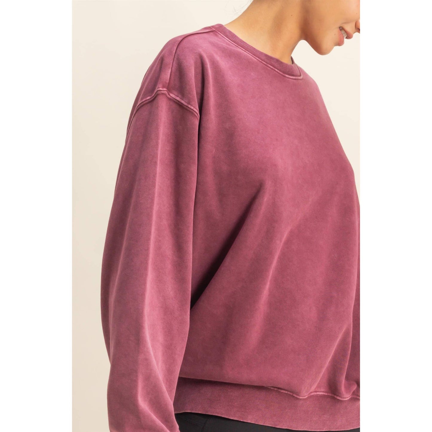 Oversized Mineral Washed Sweatshirt