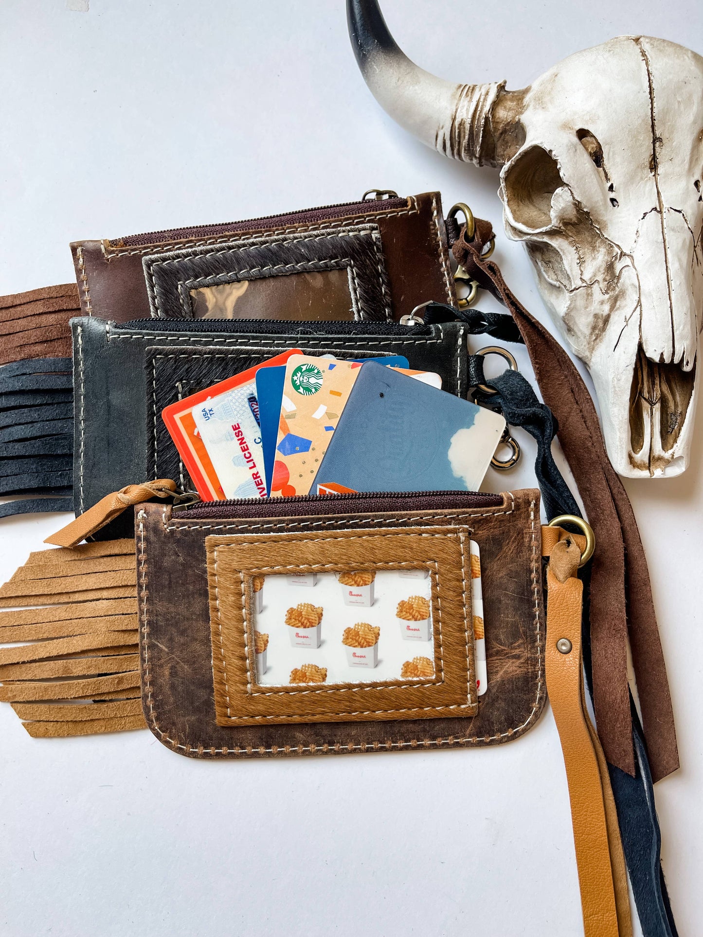 Kenzie Western Keychain ID Leather Wallet